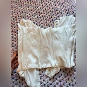 Zara Cream Corset Top